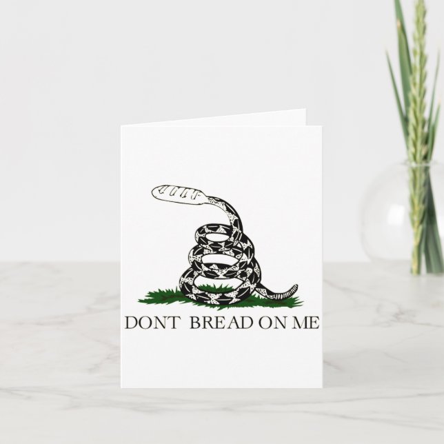 Tarjeta Dont Bread On Me  (Anverso)