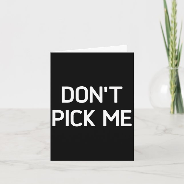 Tarjeta Don't Ck Me, Funny, Jokes, Sarcastic  (Anverso)