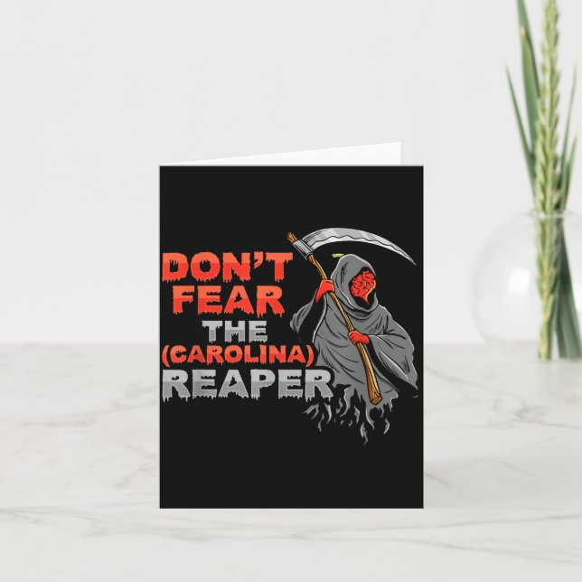 Tarjeta Dont Fear The Carolina Reaper Design  (Anverso)