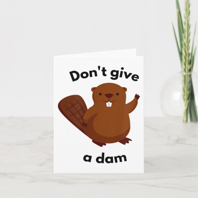Tarjeta Don't Give A Dam  (Anverso)