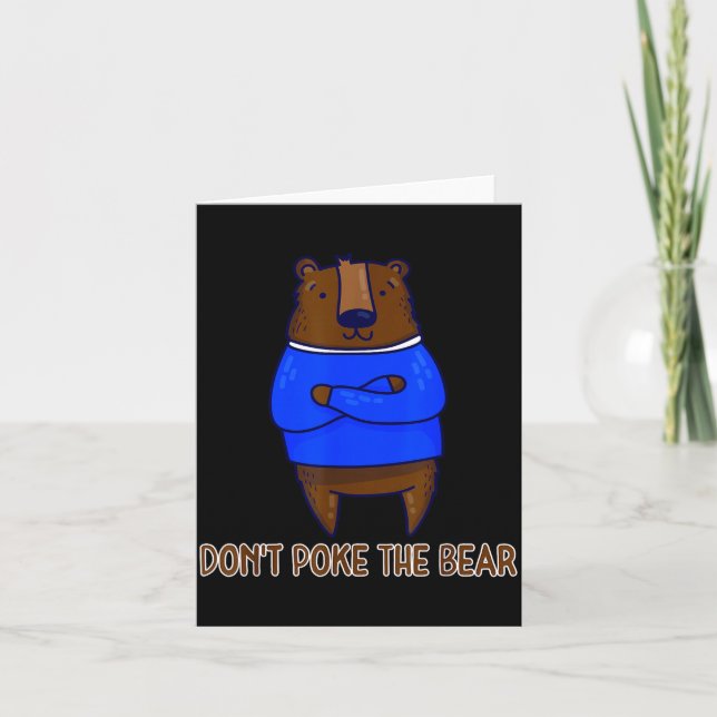 Tarjeta Don't Ke The Bear Gift  (Anverso)