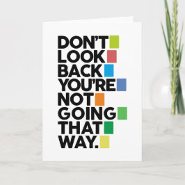 Tarjeta Don't look back