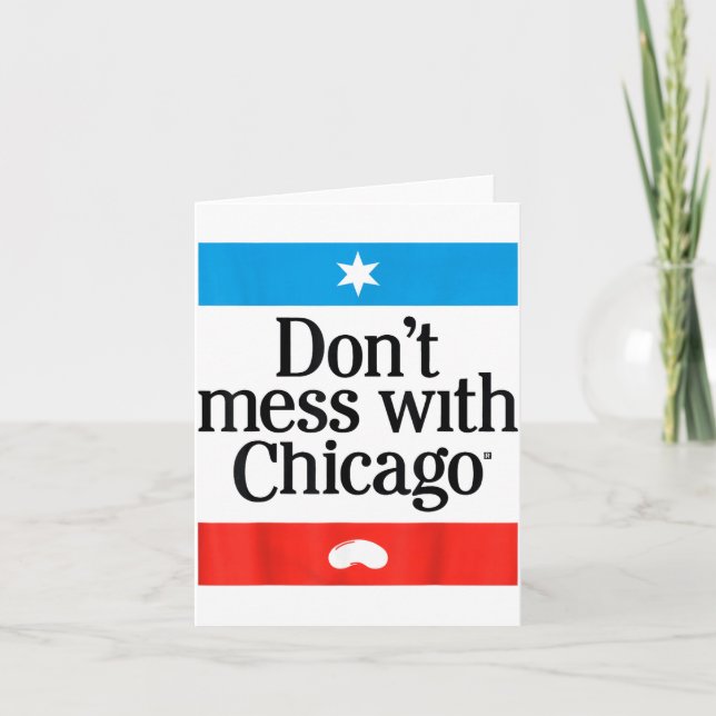 Tarjeta Don't Mess With Chicago  (Anverso)
