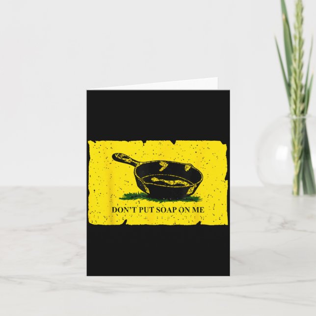 Tarjeta Don't Put Soap On Me  (Anverso)