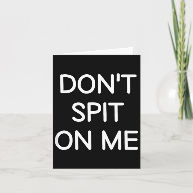Tarjeta Don't St On Me, Funny, Jokes, Sarcastic Sayings  (Anverso)