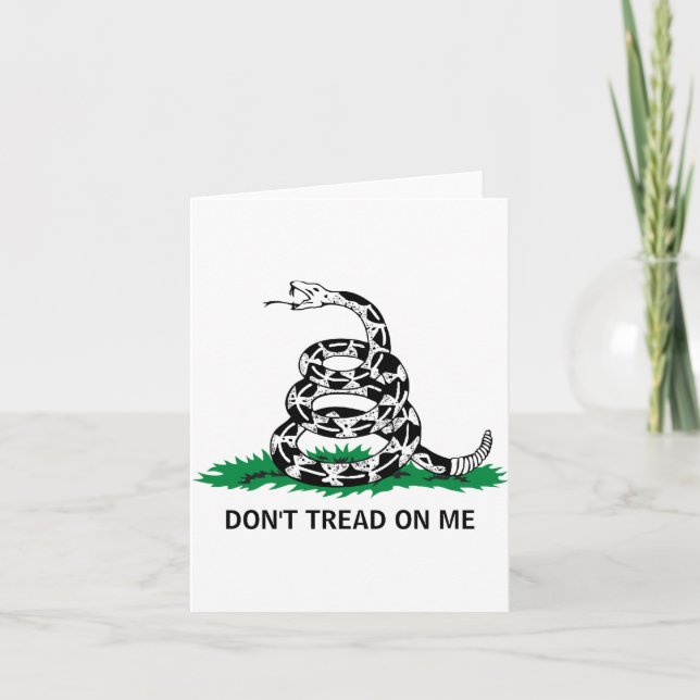Tarjeta Dont Tread On Me  (Anverso)
