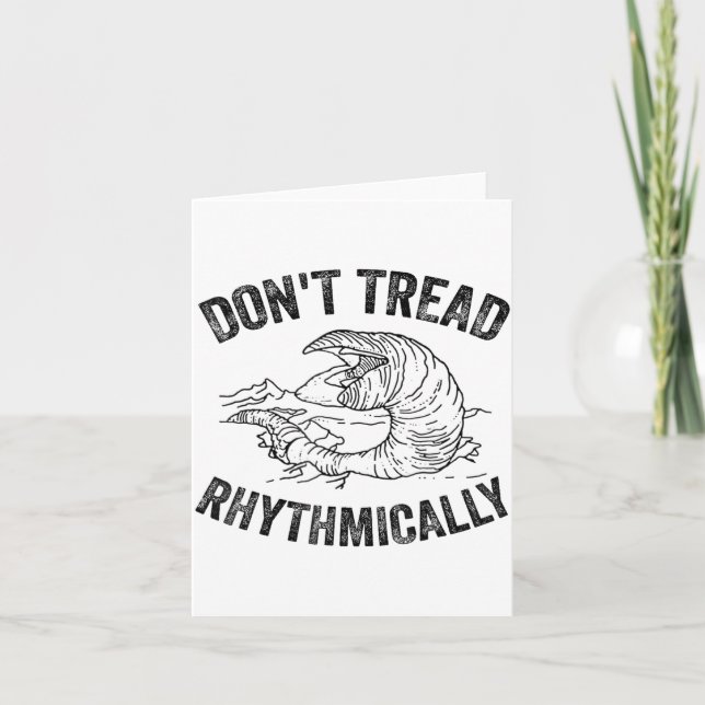 Tarjeta Don't Tread Rhythmically Apparel For Men Women  (Anverso)
