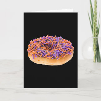Tarjeta Donut Halloween de chocolate