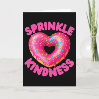 Tarjeta Donut Hombre Mujer Comida Corazón Amabilidad Sprin