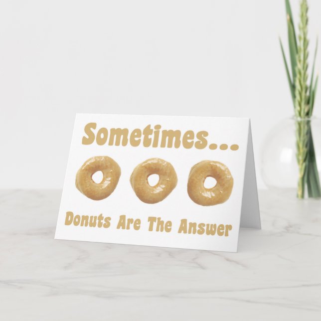 Tarjeta Donut Humor (Anverso)