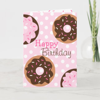 Tarjeta Donut Rosado