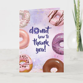 Tarjeta Donut Watercolor Gracias