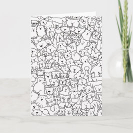 Tarjeta Doodle Art Blank Notecard