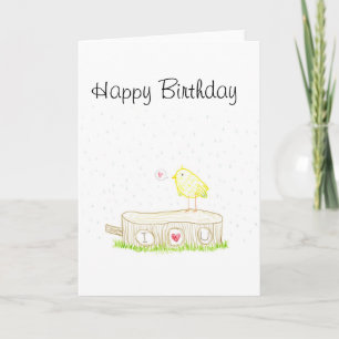 Tarjeta Doodle del bosque te amo