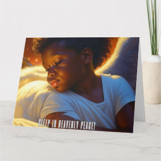 TARJETA DORMIR EN UNA PAZ PESADA.