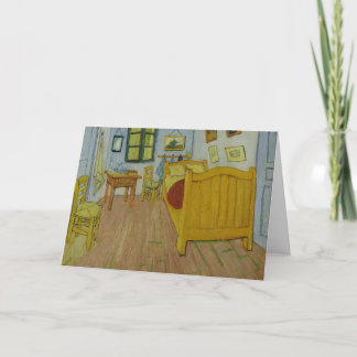 Tarjeta Dormitorio en Arlés, Pintura al óleo, Vincent Van