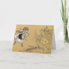 Tarjeta Dorothy derritiendo el mago malvado de Oz