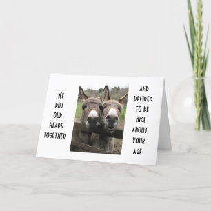 TARJETA DOS "A" INTELIGENTES SE BURLAN DEL ESTILO DONKEY D