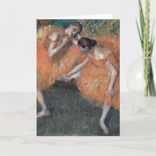 Tarjeta Dos bailarinas   Edgar Degas