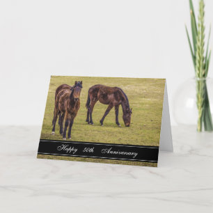 Tarjeta Dos caballos 50 años