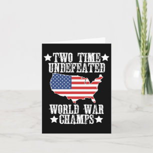 Tarjeta Dos Campeones De La Guerra Mundial