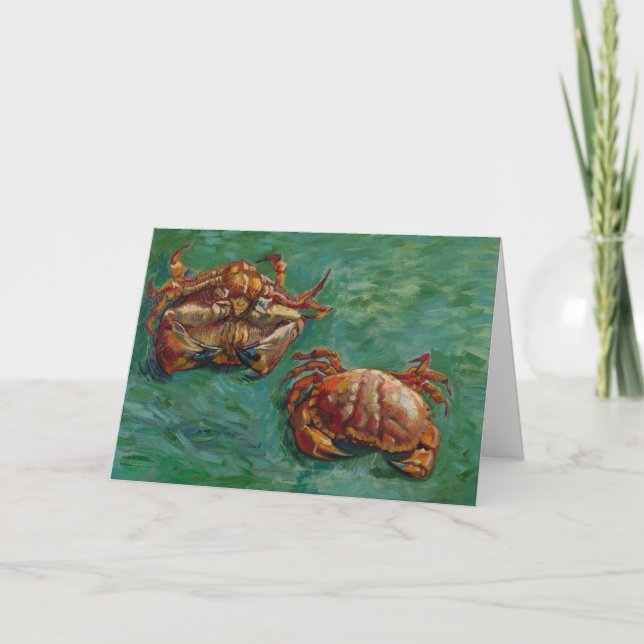 Tarjeta Dos cangrejos de Vincent van Gogh (Anverso)