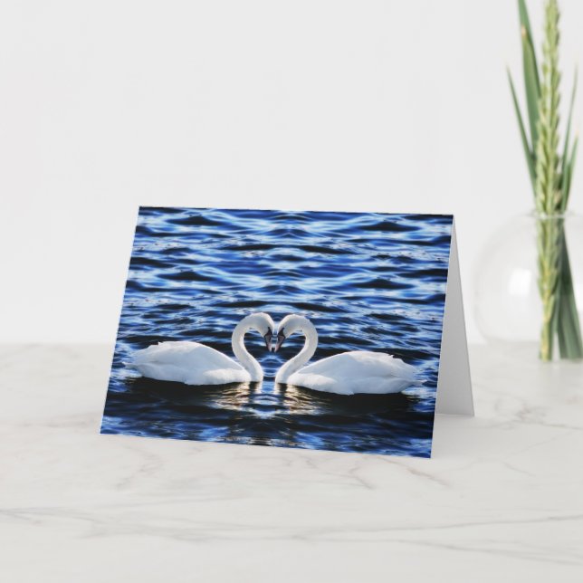 Tarjeta Dos cisnes (Anverso)
