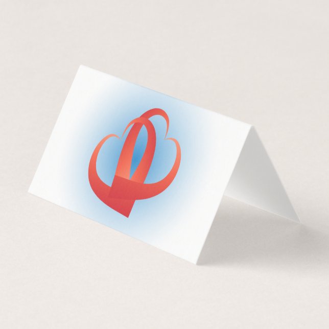 Tarjeta Dos corazones (Anverso)