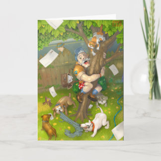 Tarjeta dos días antes de la jubilación