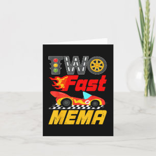 Tarjeta Dos familias de autos de Carreras Fast Mema Pit Cr