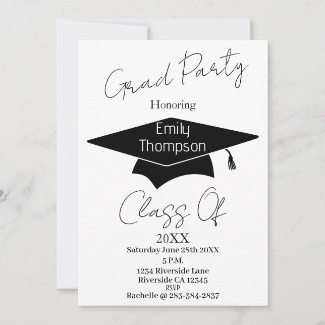 Tarjeta Dos fotos con graduación de Purpurina de oro (Anverso)