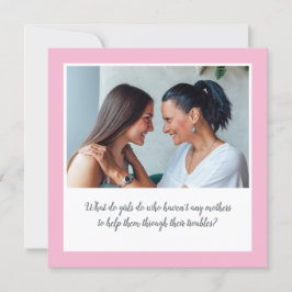 Tarjeta Dos fotos sensacionalistas y cita el día de la mad