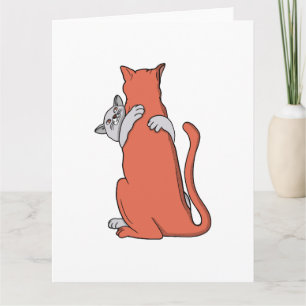 Tarjeta Dos Gatos Abren Amistad
