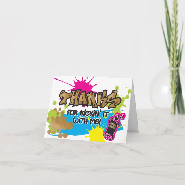 Tarjeta Dos letras para dejar el estilo de graffiti gracia (Anverso)