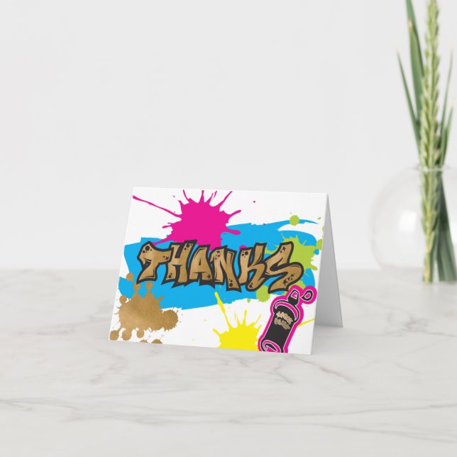 Tarjeta Dos letras para dejar el estilo de graffiti gracia (Anverso)