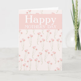 Tarjeta Dos madres felices flores de Día de la Madre gay