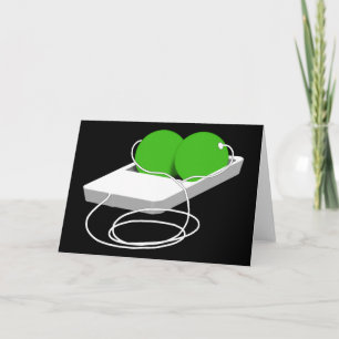 Tarjeta Dos margaritas en un podo