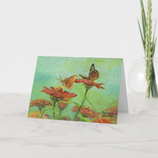 Tarjeta Dos mariposas (Anverso)