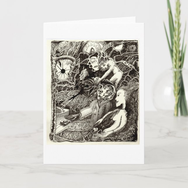 Tarjeta Dos mundos, por Brian Benson (Anverso)