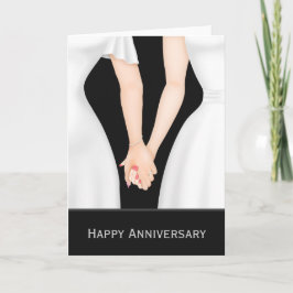 Tarjeta Dos novias con vestidos Aniversario de bodas