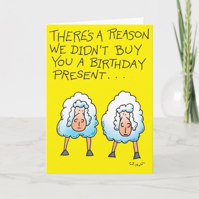 Tarjeta Dos ovejas (Anverso)