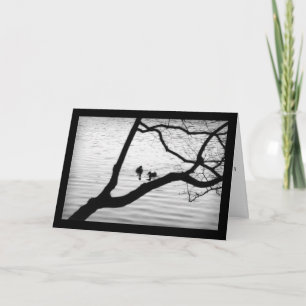 Tarjeta Dos pájaros - condolencia