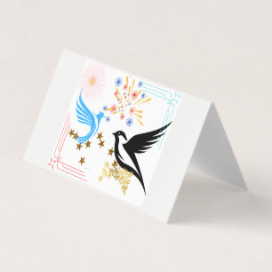 Tarjeta Dos pájaros majestuosos