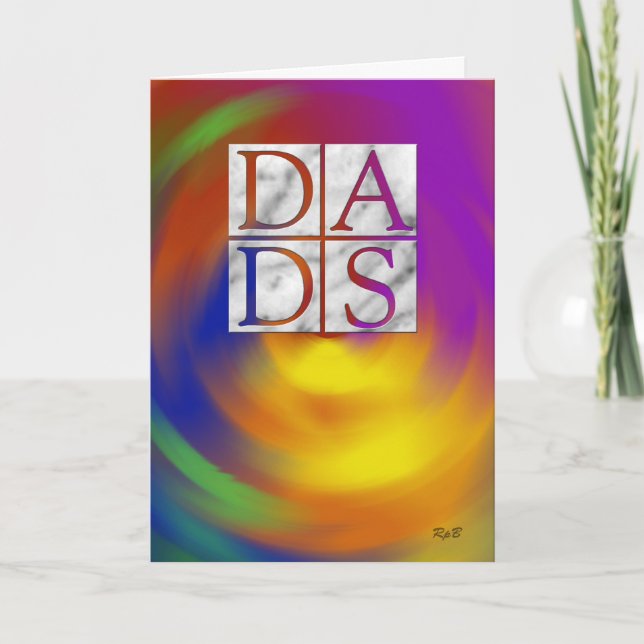 Tarjeta Dos Papás: Día del Padre (Anverso)
