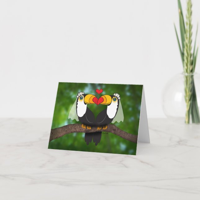 Tarjeta ¡Dos Pueden Casarse! Boda lesbiana Notecard (Anverso)