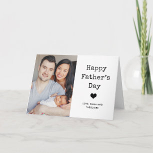 Tarjeta Dos textos de foto y máquina de escribir   Feliz D