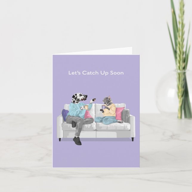Tarjeta Dotty Dog and Kitty Alcanzemos pronto (Anverso)