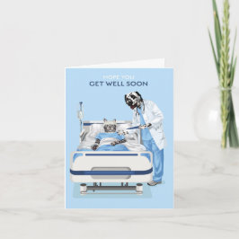 Tarjeta Dotty Dog and Kitty in Hospital se recuperan pront