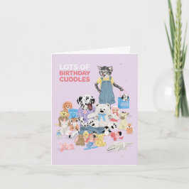 Tarjeta Dotty Dog Cuddy Toy Birdday Cuddle