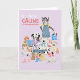 Tarjeta Dotty Dog Jouet en peluche câlins Aniversario